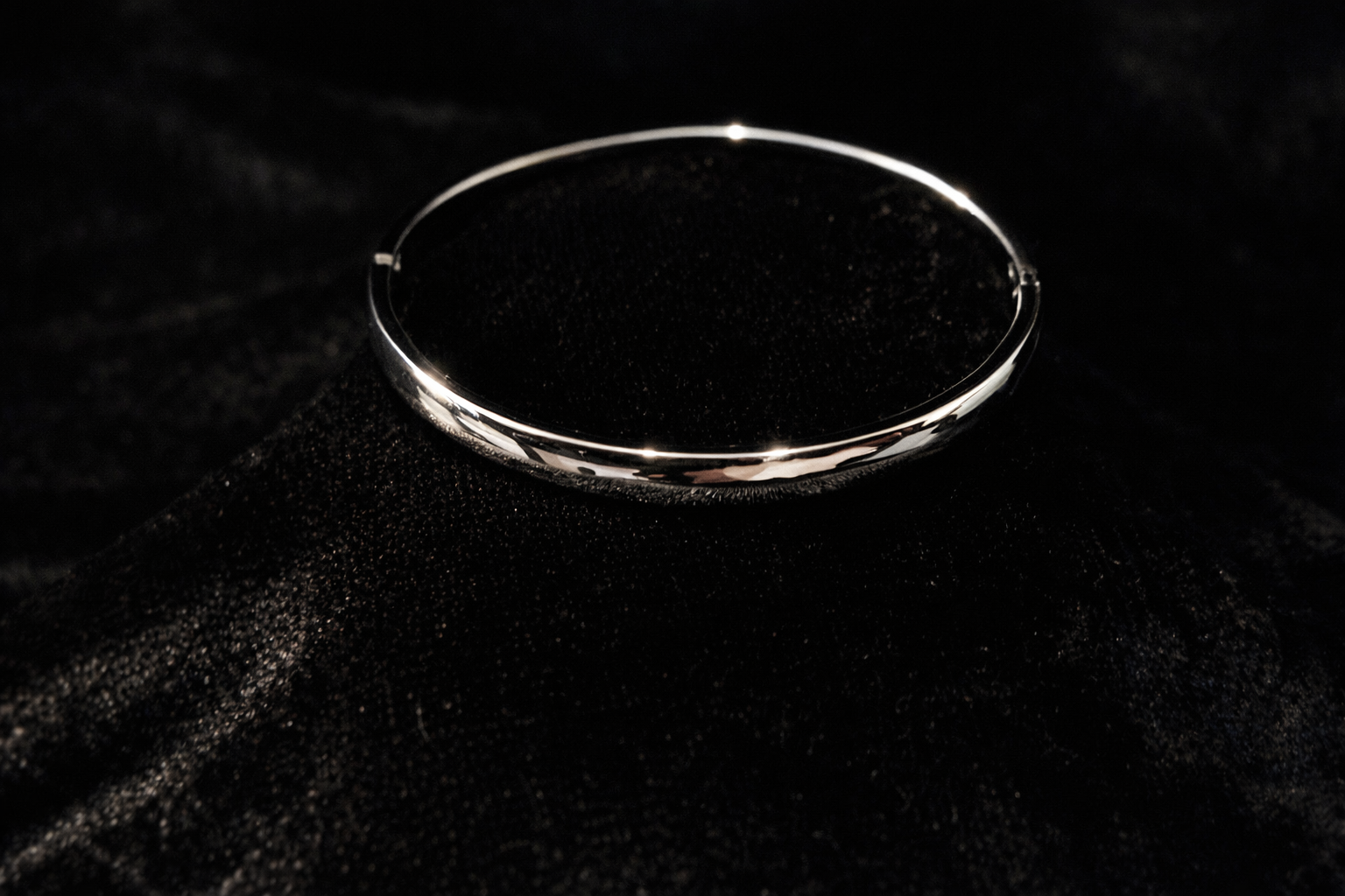 Screw-Detail Silver Bangle