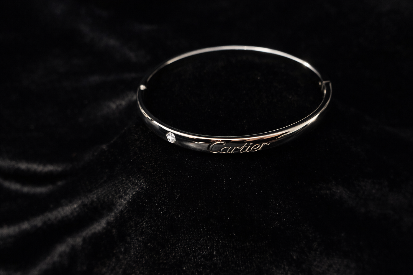 Screw-Detail Silver Bangle
