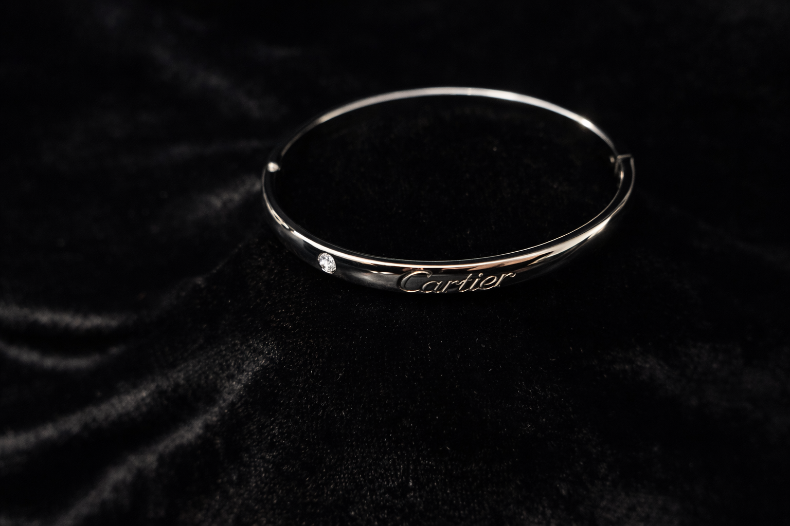 Screw-Detail Silver Bangle