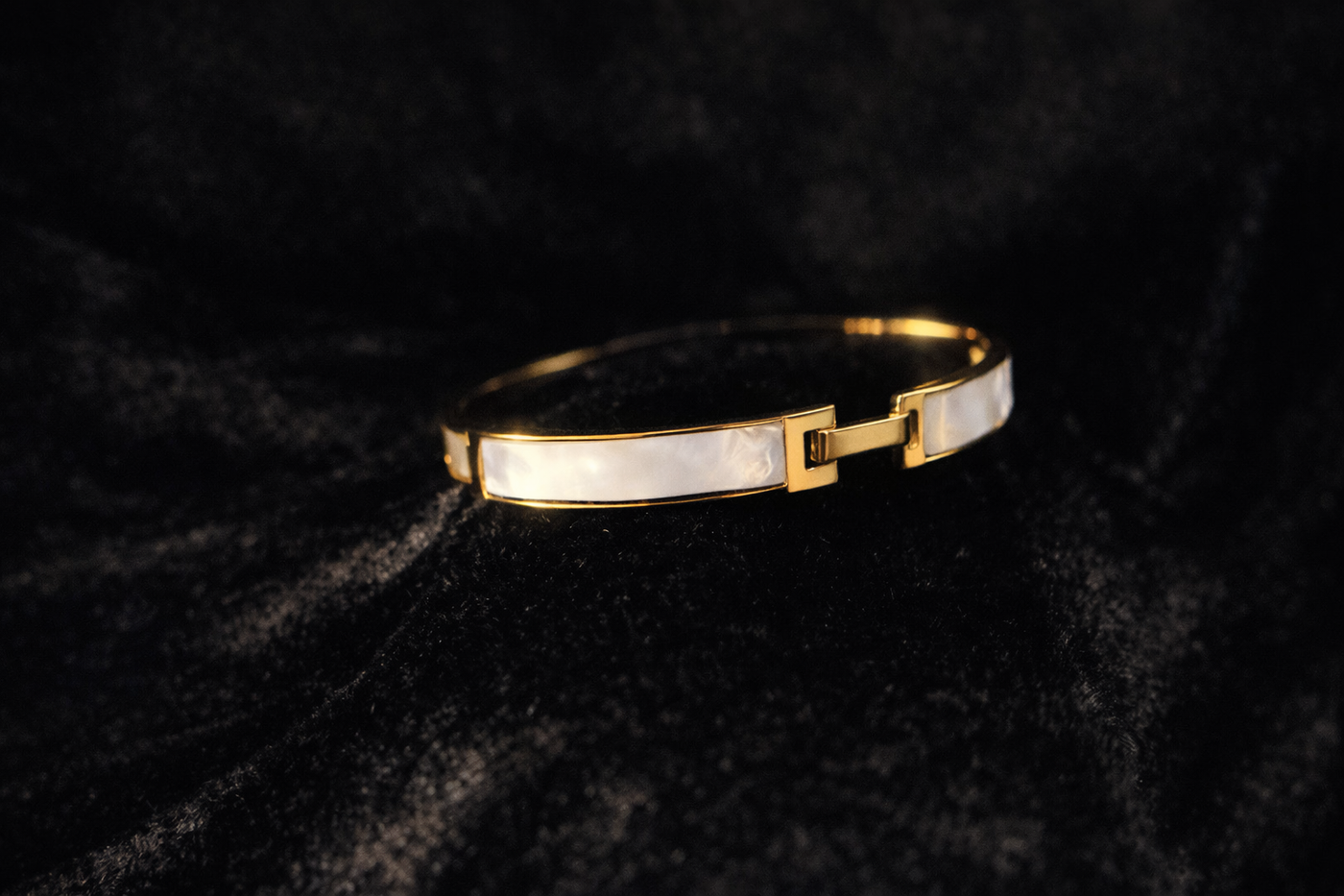 Gold & Mother of Pearl Bangle