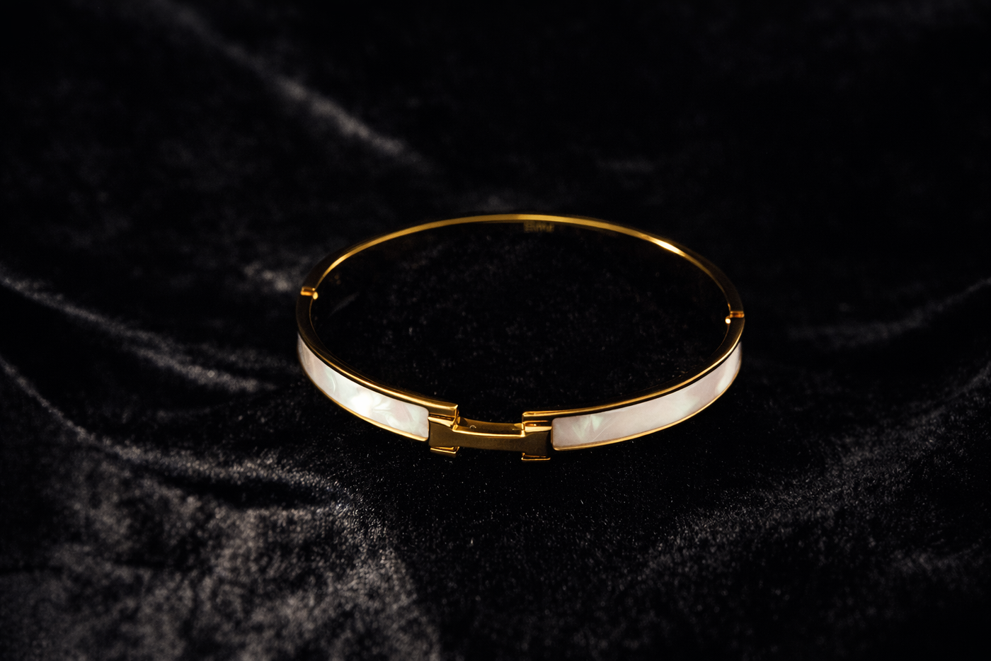 Gold & Mother of Pearl Bangle