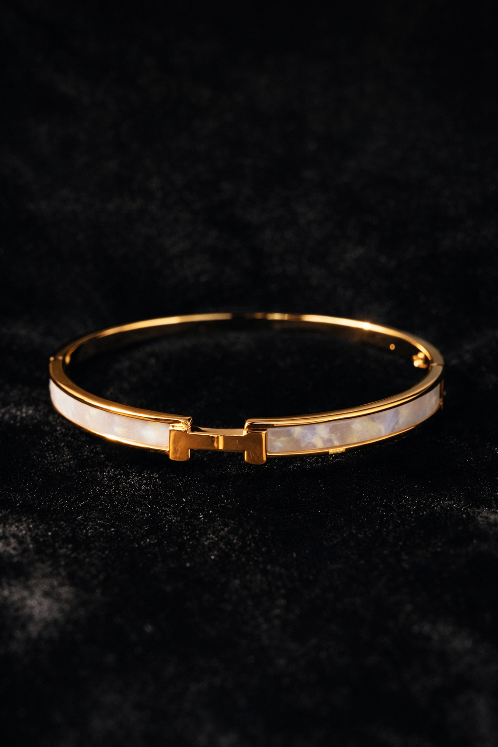 Gold & Mother of Pearl Bangle