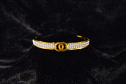 Gold Crystal Bangle Bracelet
