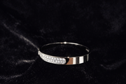 Crystal-Embellished Gold Bangle