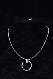 Silver Moon Pendant Necklace
