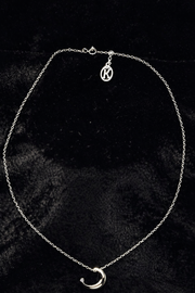 Silver Moon Pendant Necklace