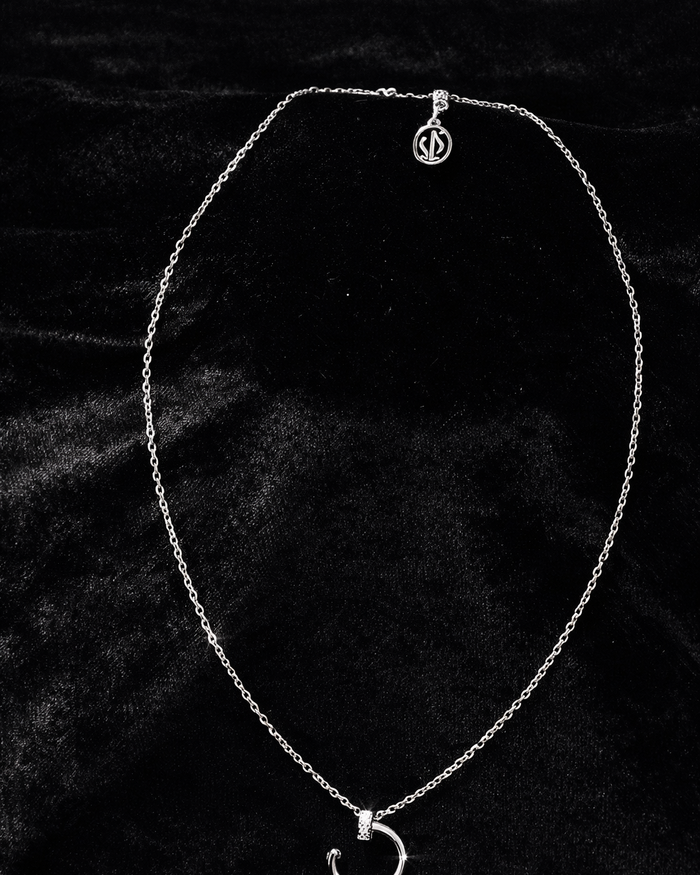 Silver Moon Pendant Necklace
