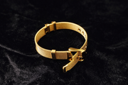Gold Mesh Bracelet with Crystal Accent