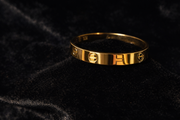 Classic Gold Screw-Detail Bangle