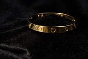 Classic Gold Screw-Detail Bangle