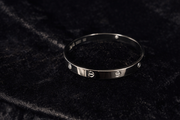 Silver Crystal Bangle