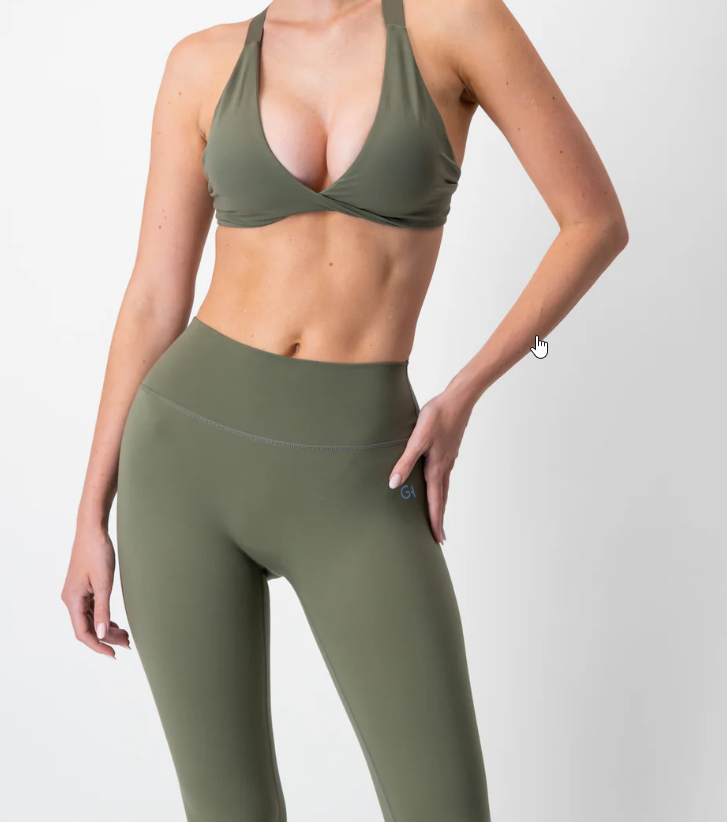 Form Aria Crop | Khaki Green