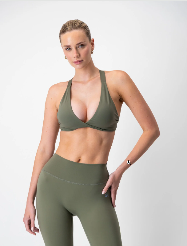 Form Aria Crop | Khaki Green