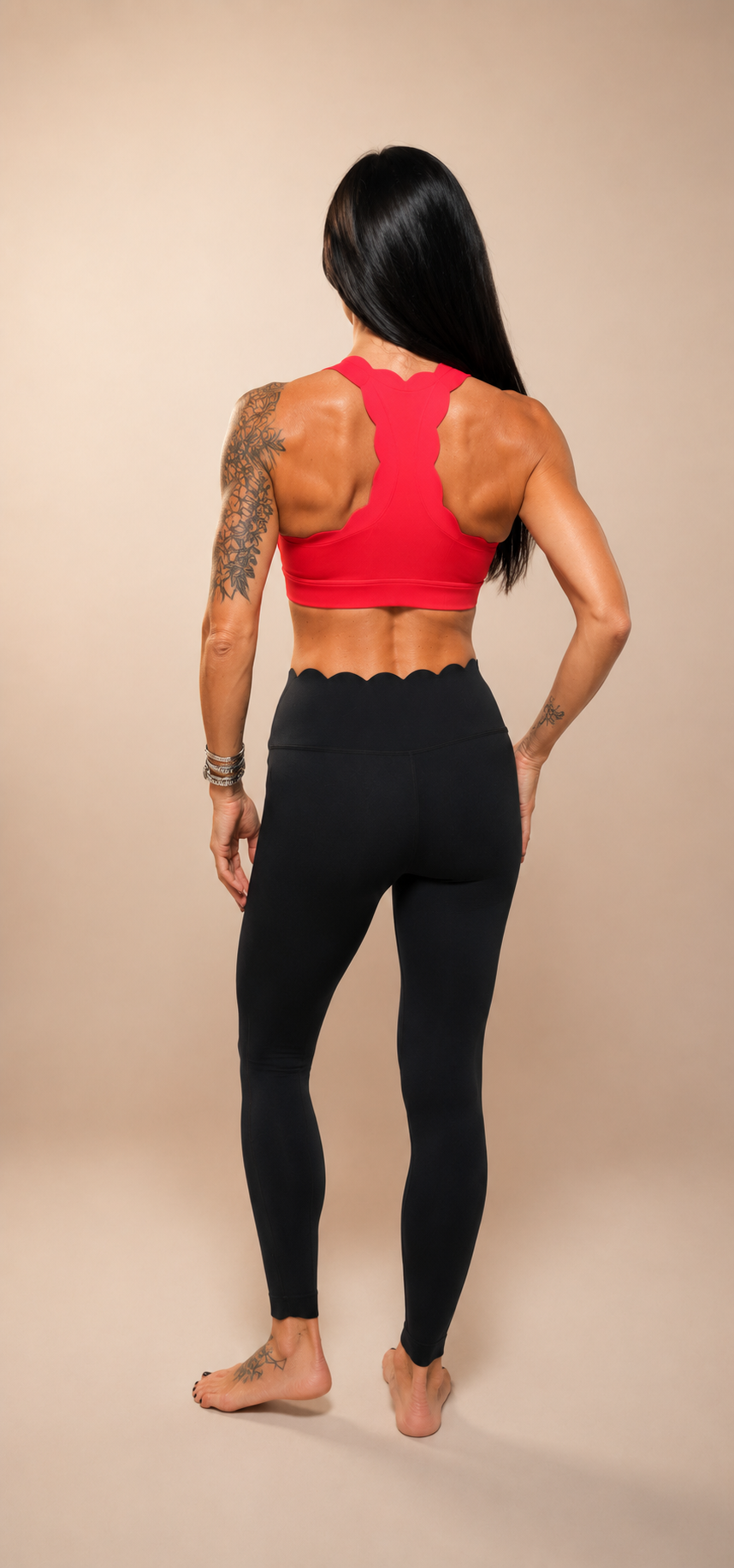 Scallop Leggings – Black
